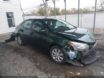  Salvage Toyota Corolla